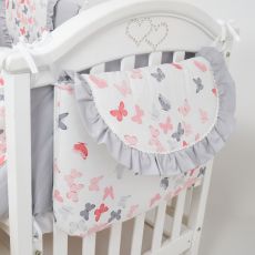 Постільний комплект 7 ел Twins Romantic Spring collection 4027-TRS-15, Butterfly coral
